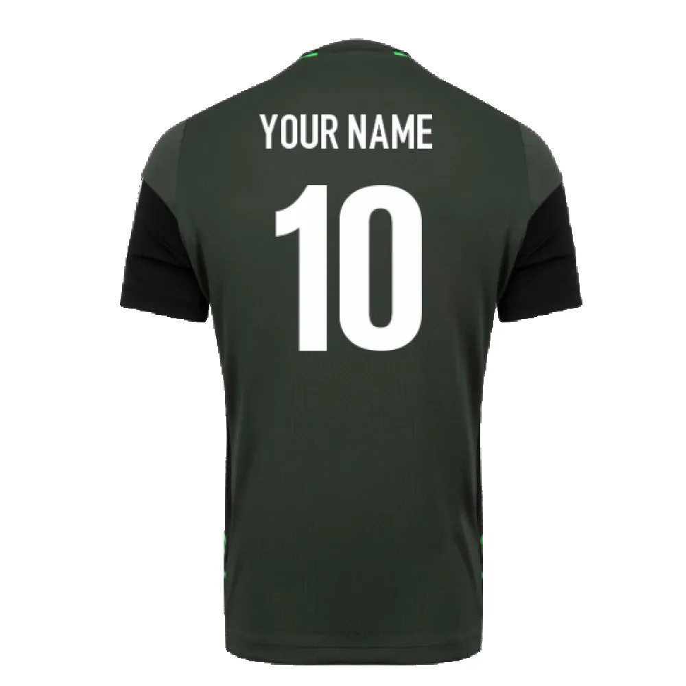 2023-2024 Connacht Rugby Training Poly Dry Tee (Green) (Your Name)