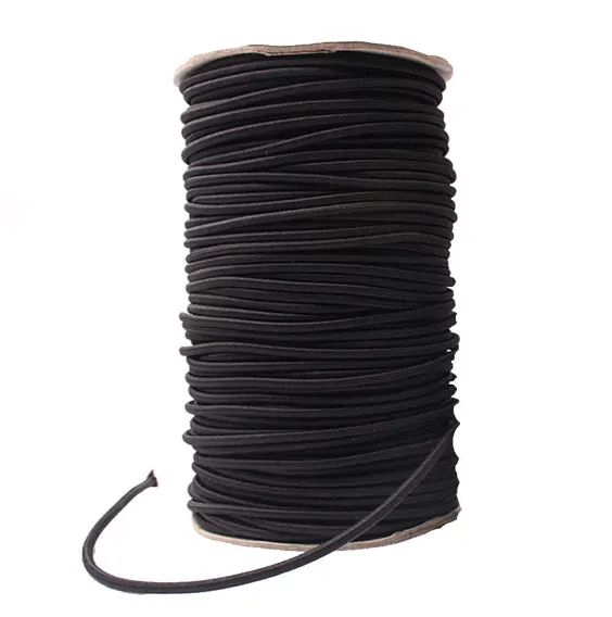 2.3mm Round Stretch Elastic Bungee Cord (By the Roll)