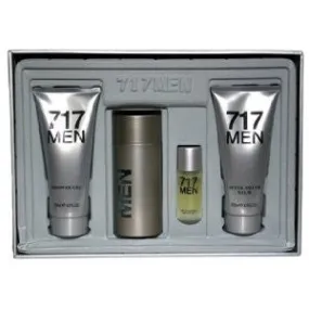 717 Mens Gift Set Perfume, Travel Size, Shower Gel And After Shave Balm Mens Perfume Impression Of 212 Men