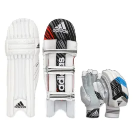Adidas Incurza 3.0 Batting Pads   Adidas Incurza 4.0 Batting Gloves Junior Combo