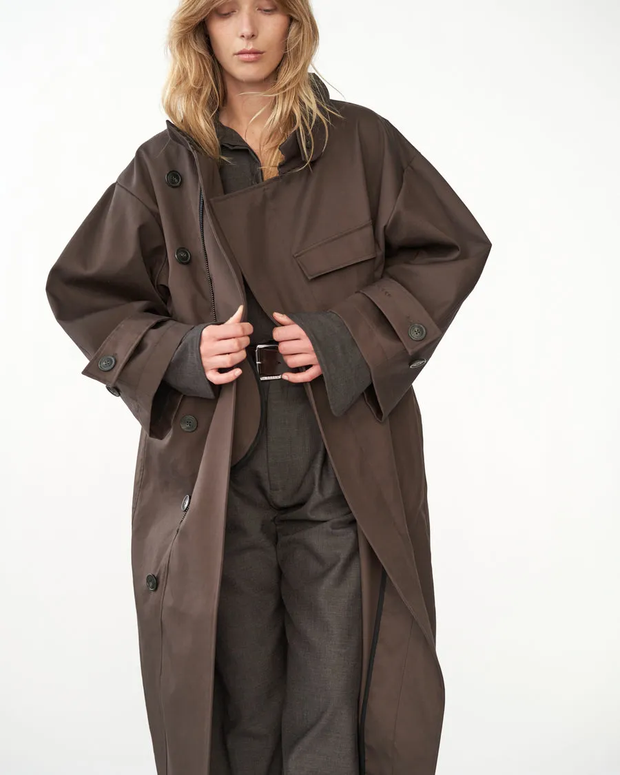 AF Agger - Water Resistant Coat - Dark Brown