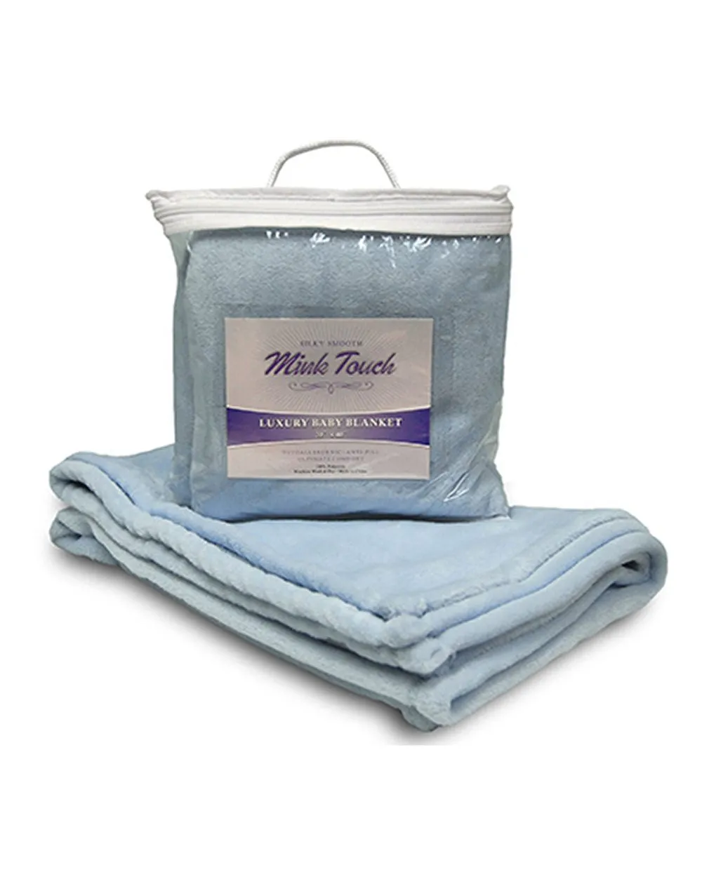 Alpine Fleece 8722 Mink Touch Luxury Baby Blanket - 30 in W x 40 in L