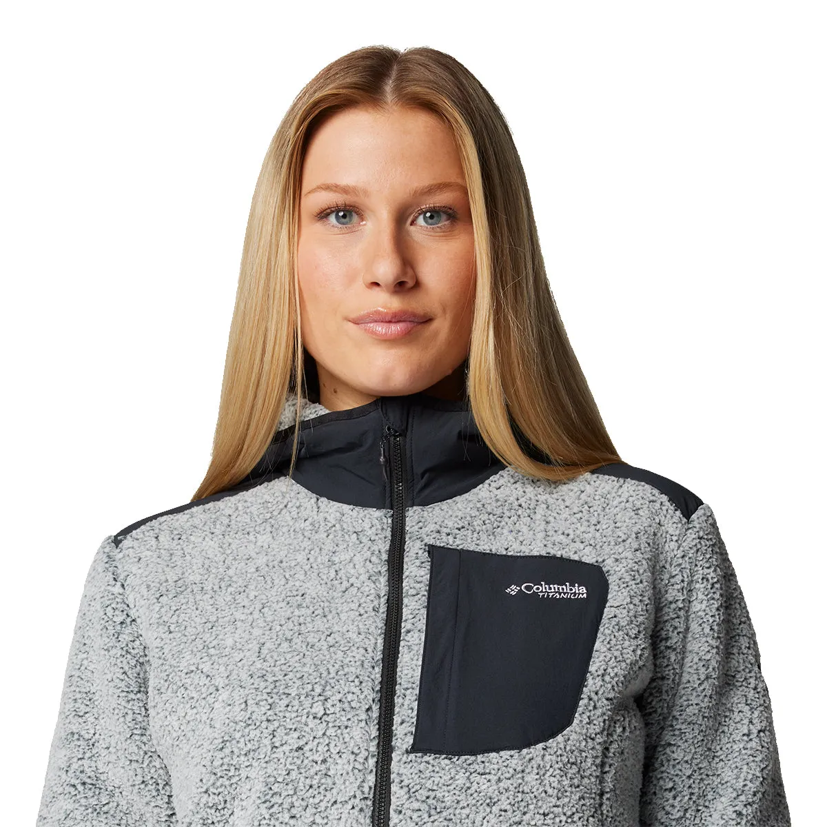 White Arctic Crest™ Full-Zip Sherpa Jacket
