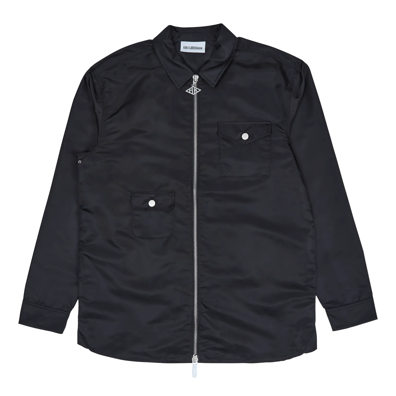 Army Zip Overshirt Black