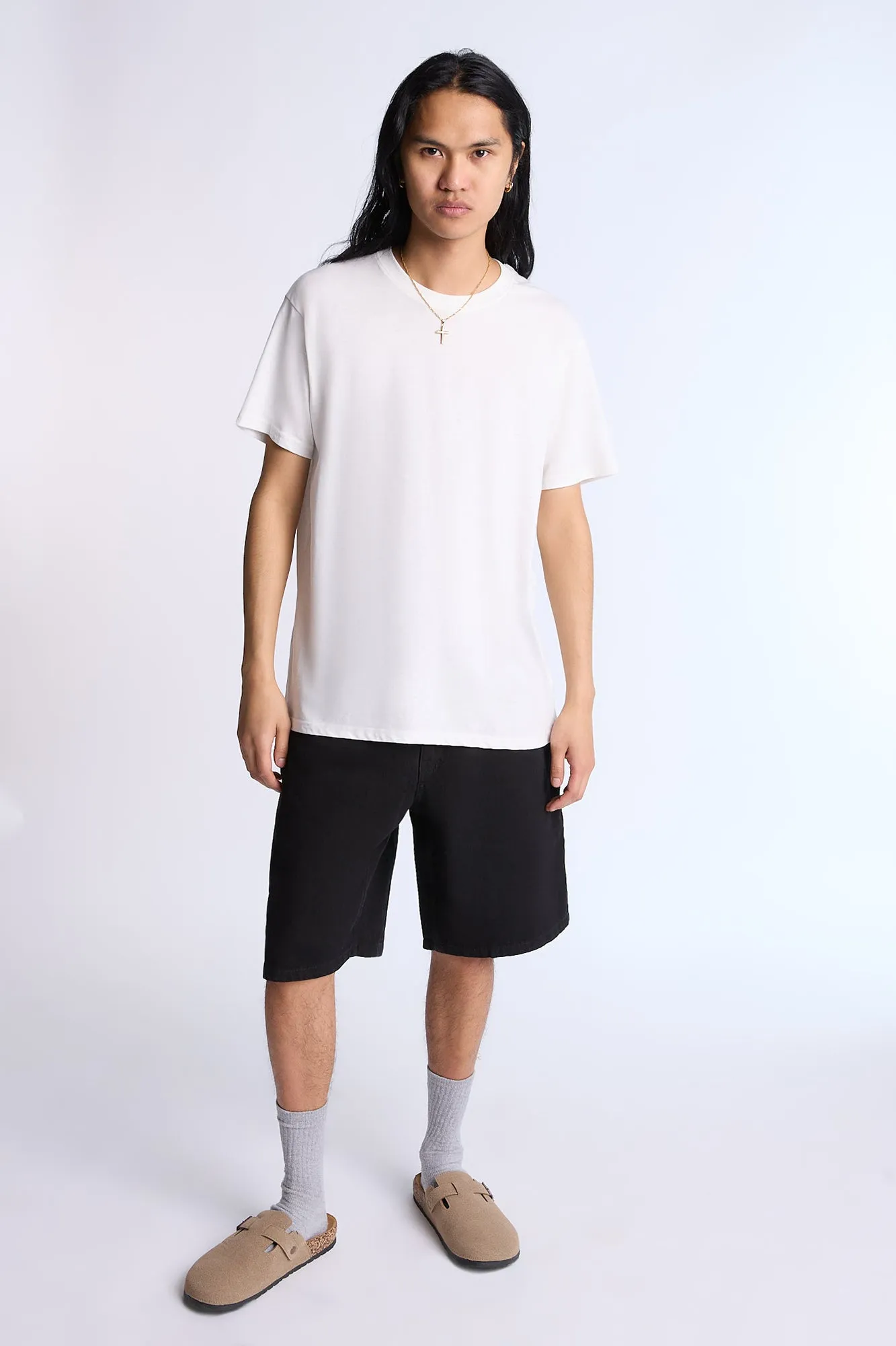 Arsenic Mens Loose Fit Denim Shorts