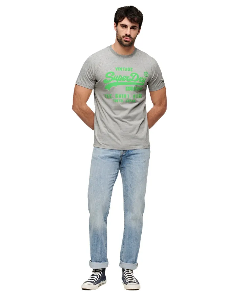 Athletic Grey Marl Neon T-Shirt