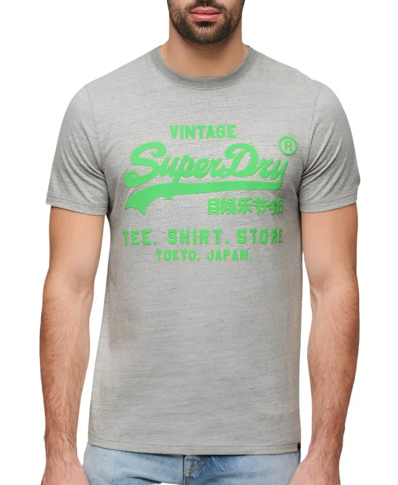 Athletic Grey Marl Neon T-Shirt