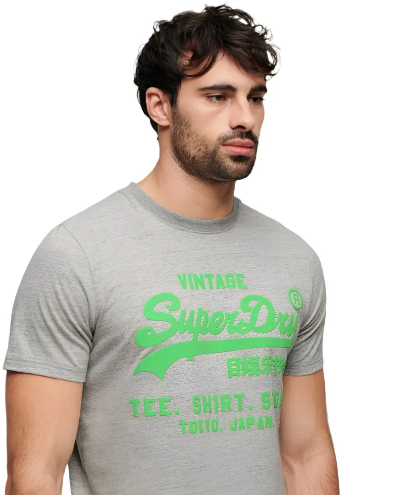 Athletic Grey Marl Neon T-Shirt