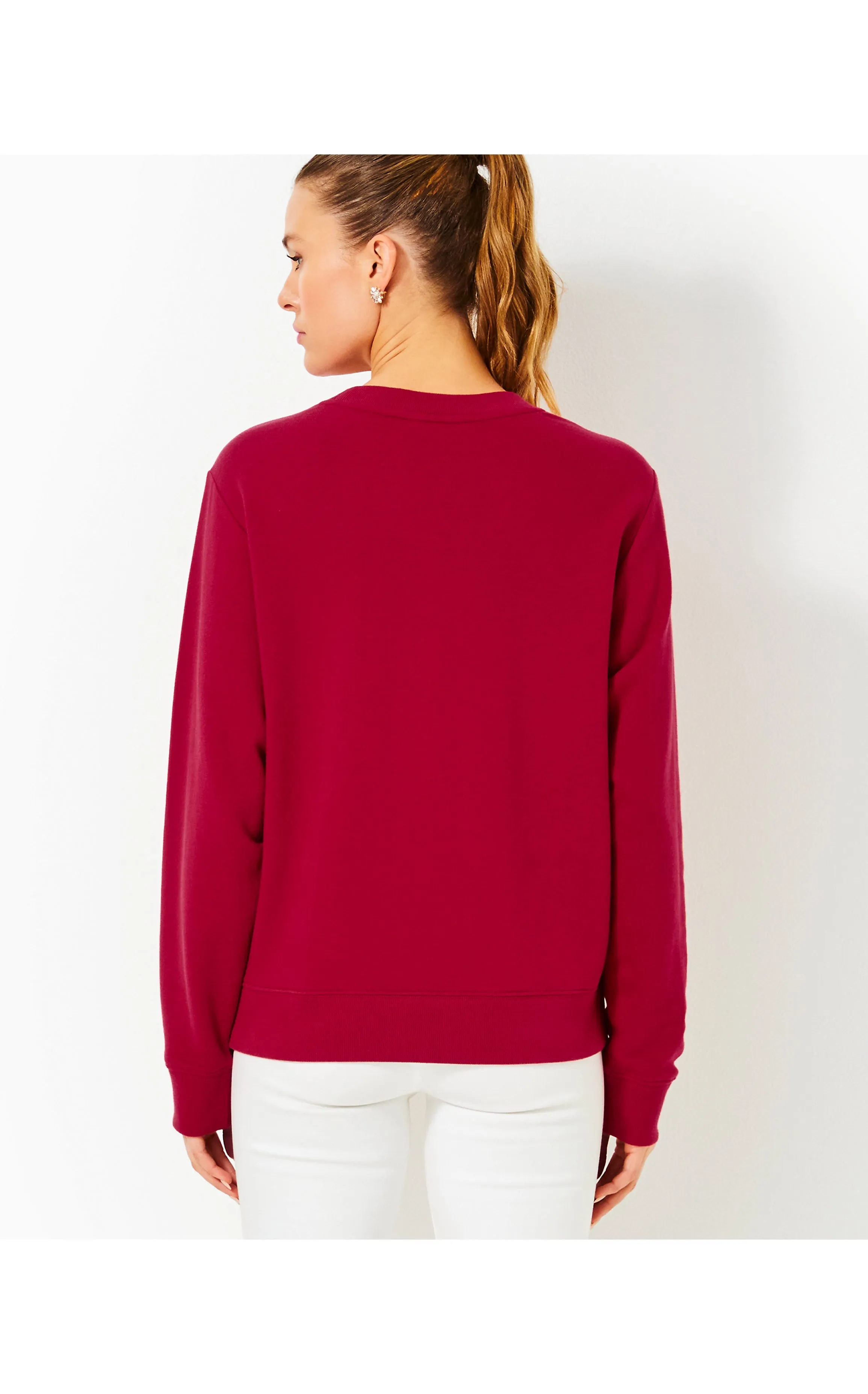 Ballad Cotton Sweatshirt Malbec Red