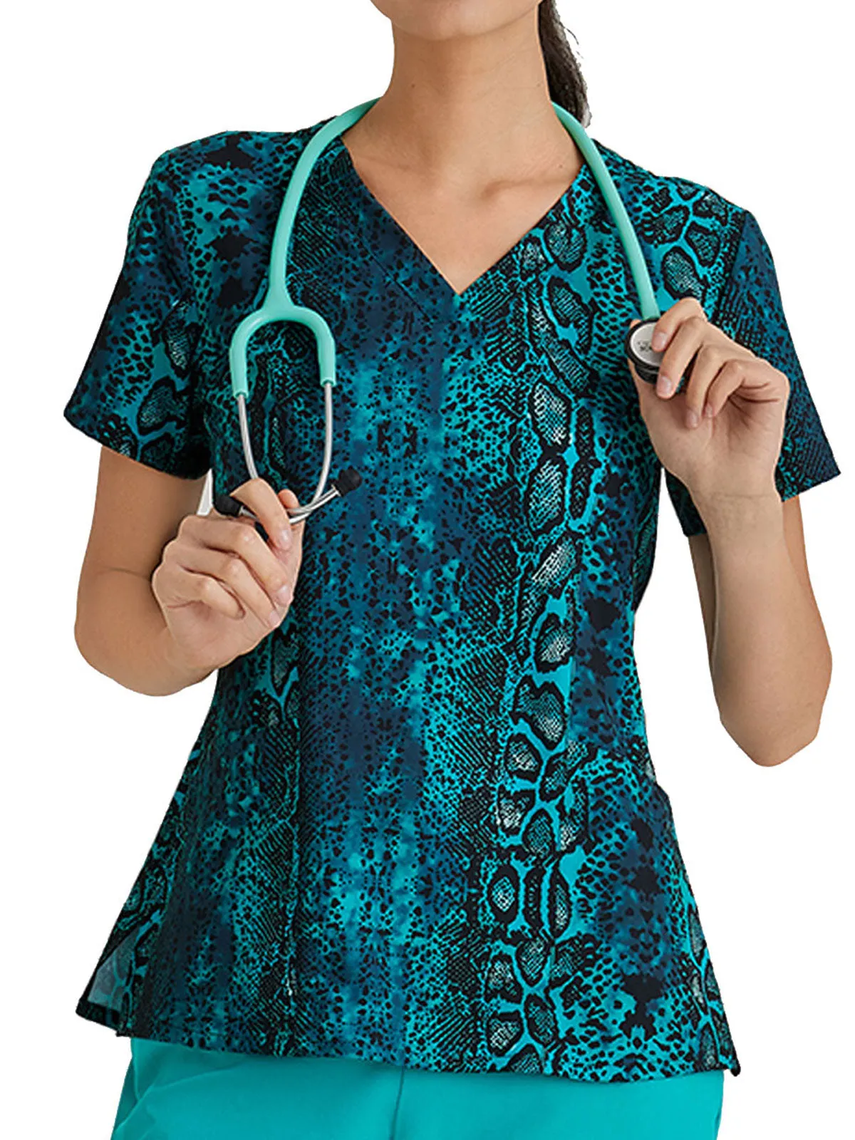 Barco One - Women’s Thrive Print V-Neck Scrub Top