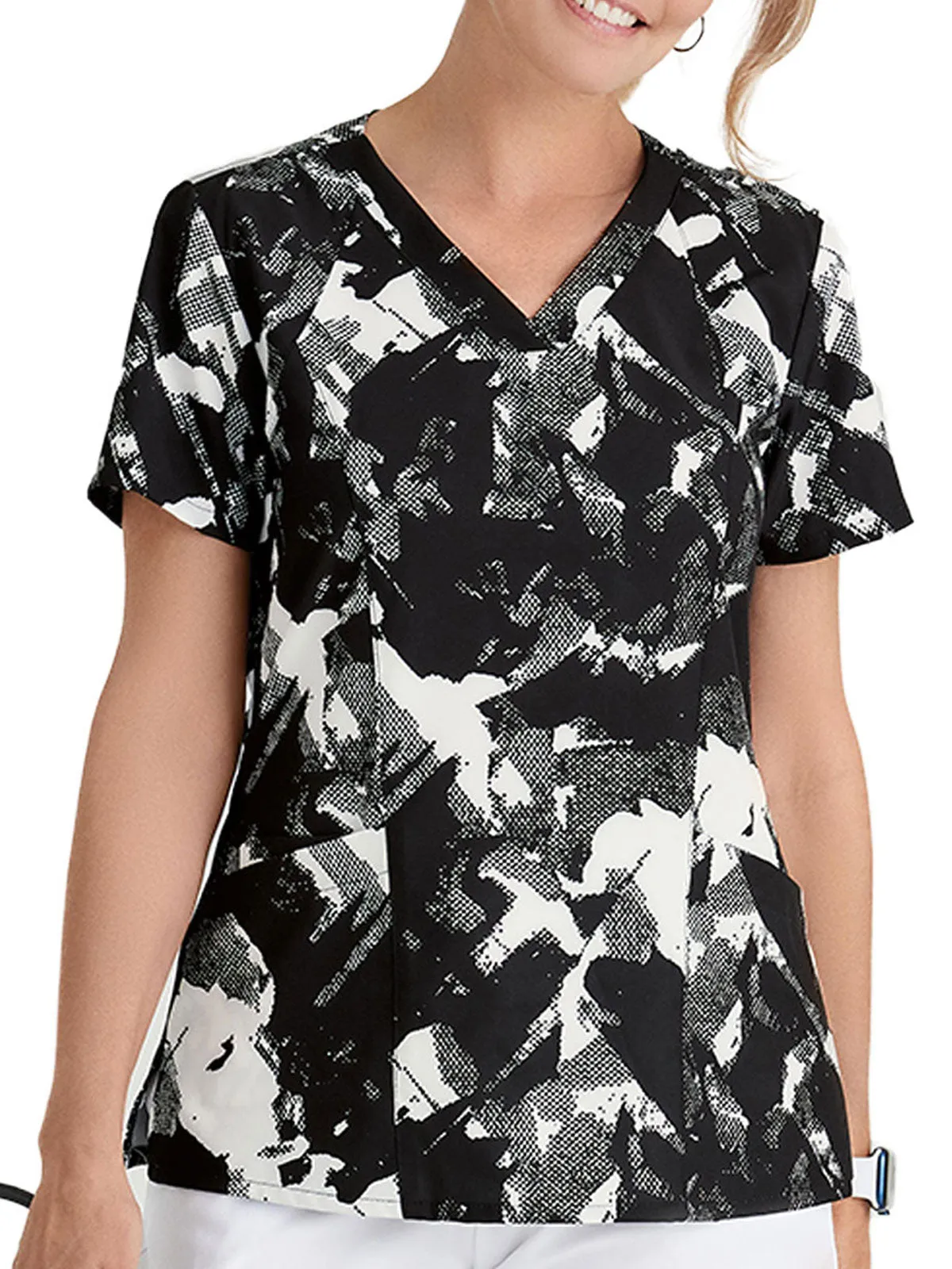 Barco One - Women’s Thrive Print V-Neck Scrub Top