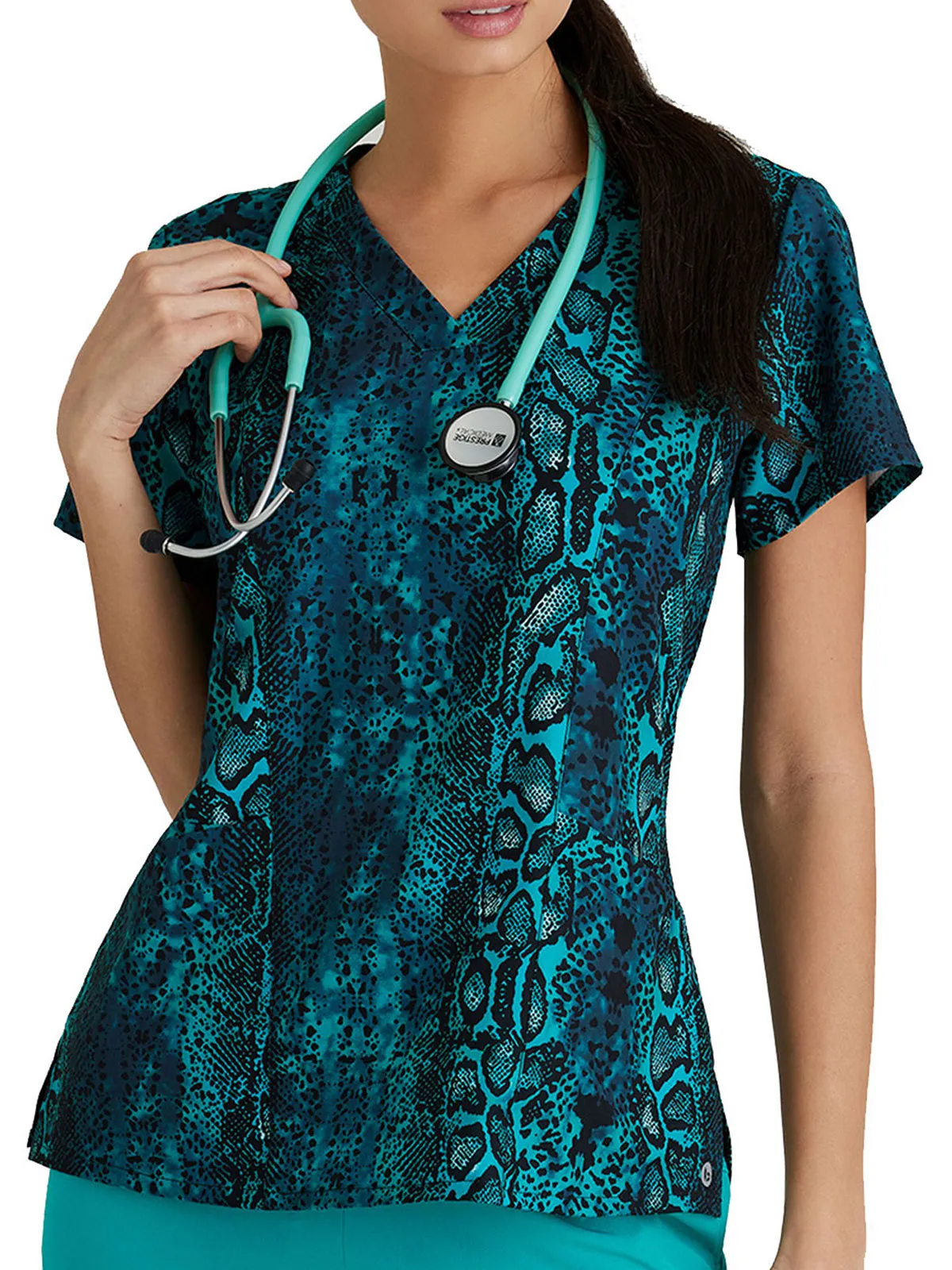 Barco One - Women’s Thrive Print V-Neck Scrub Top
