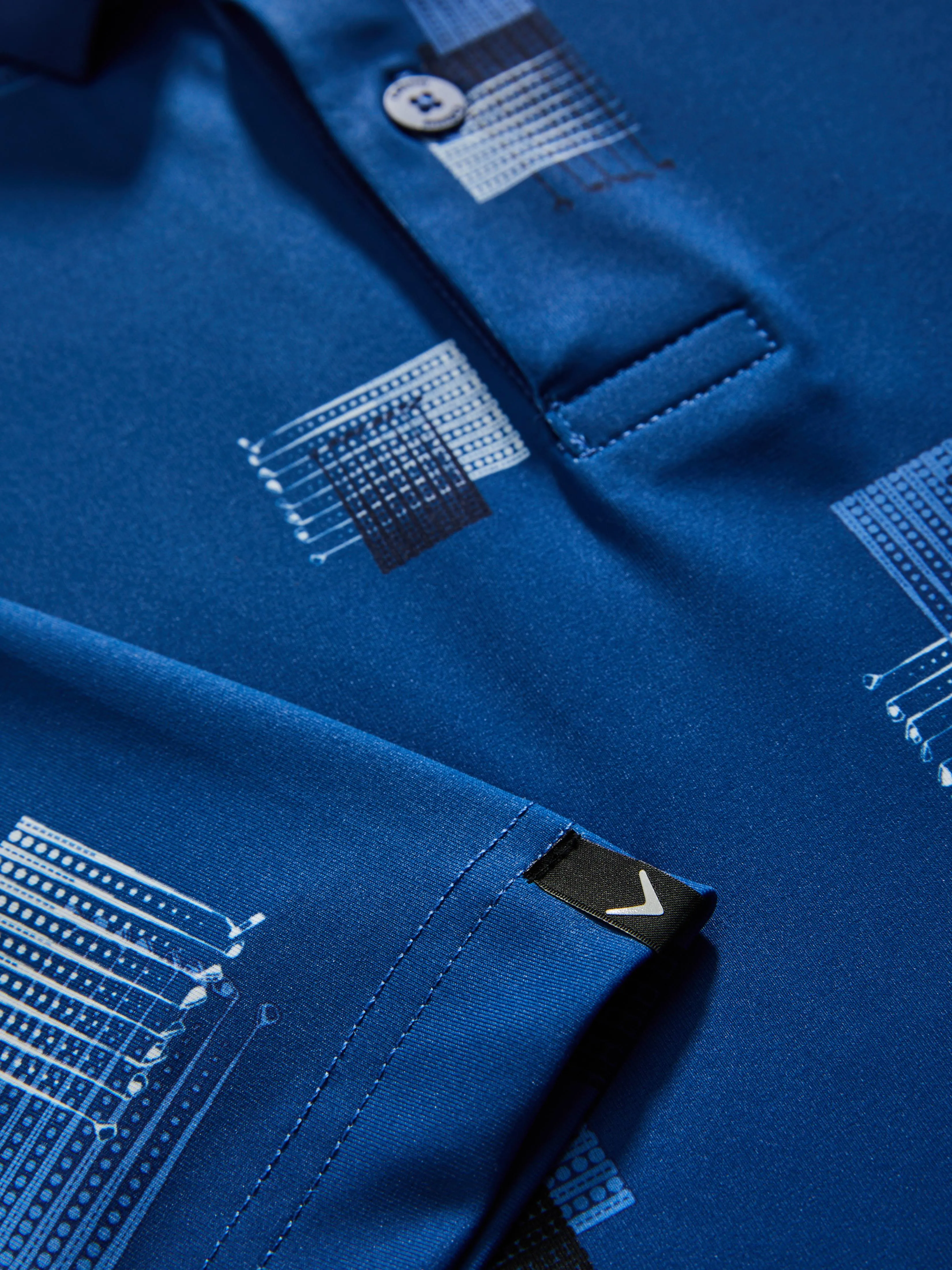 Big & Tall 8 Essential Clubs Print Golf Polo