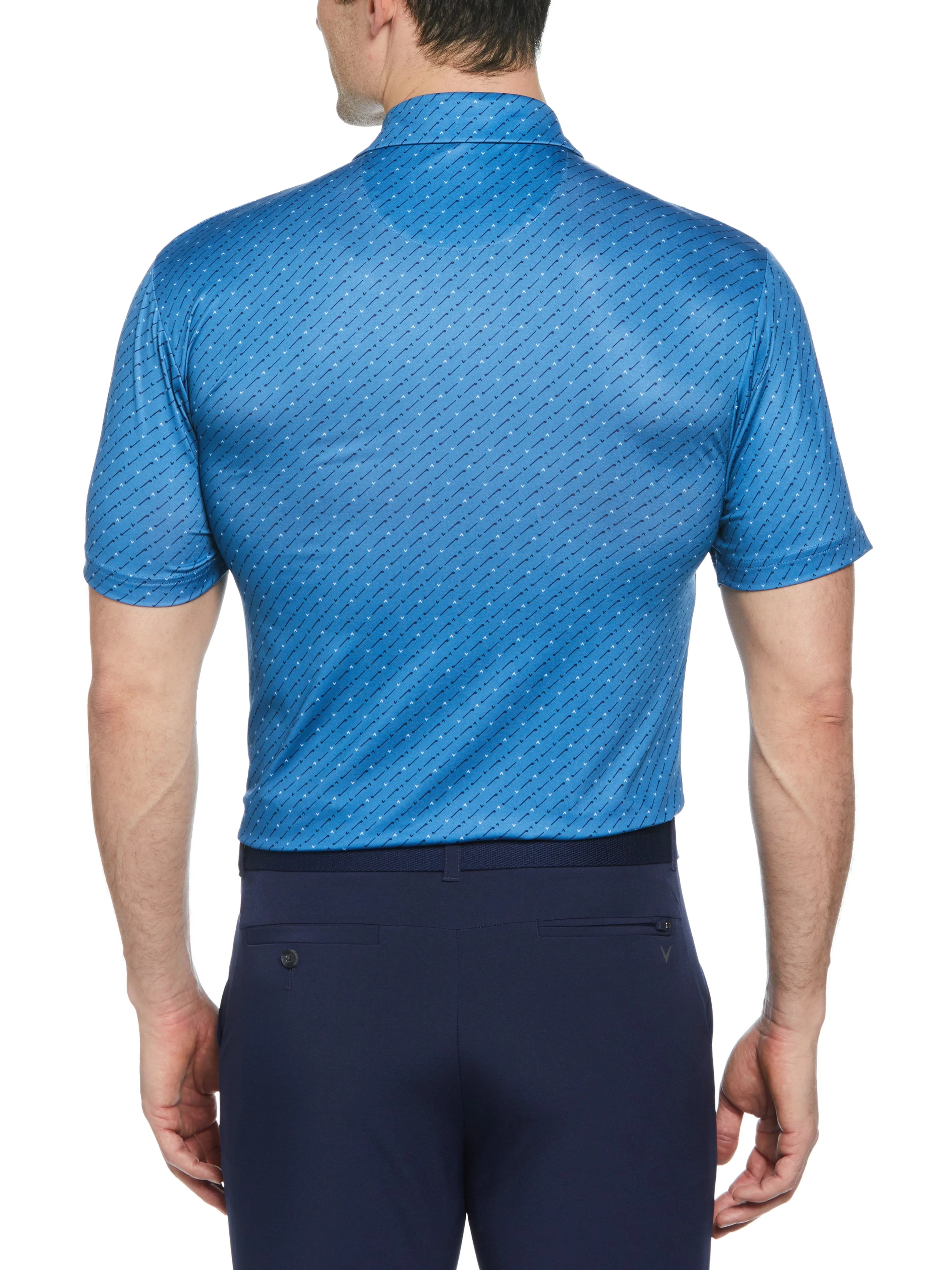 Big & Tall Chevron Print Golf Polo