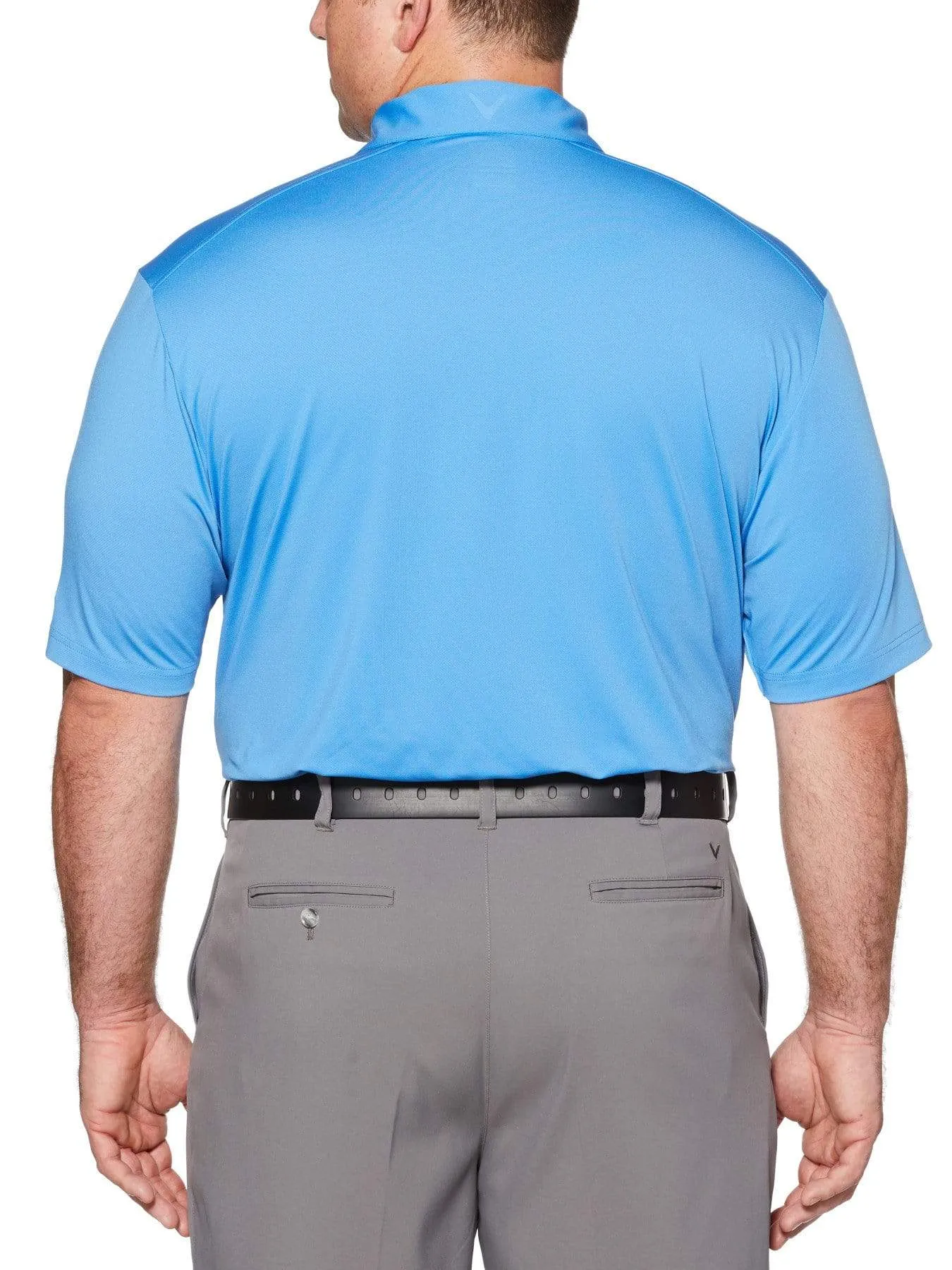 Big & Tall Cooling Micro Hex Polo with Chevron