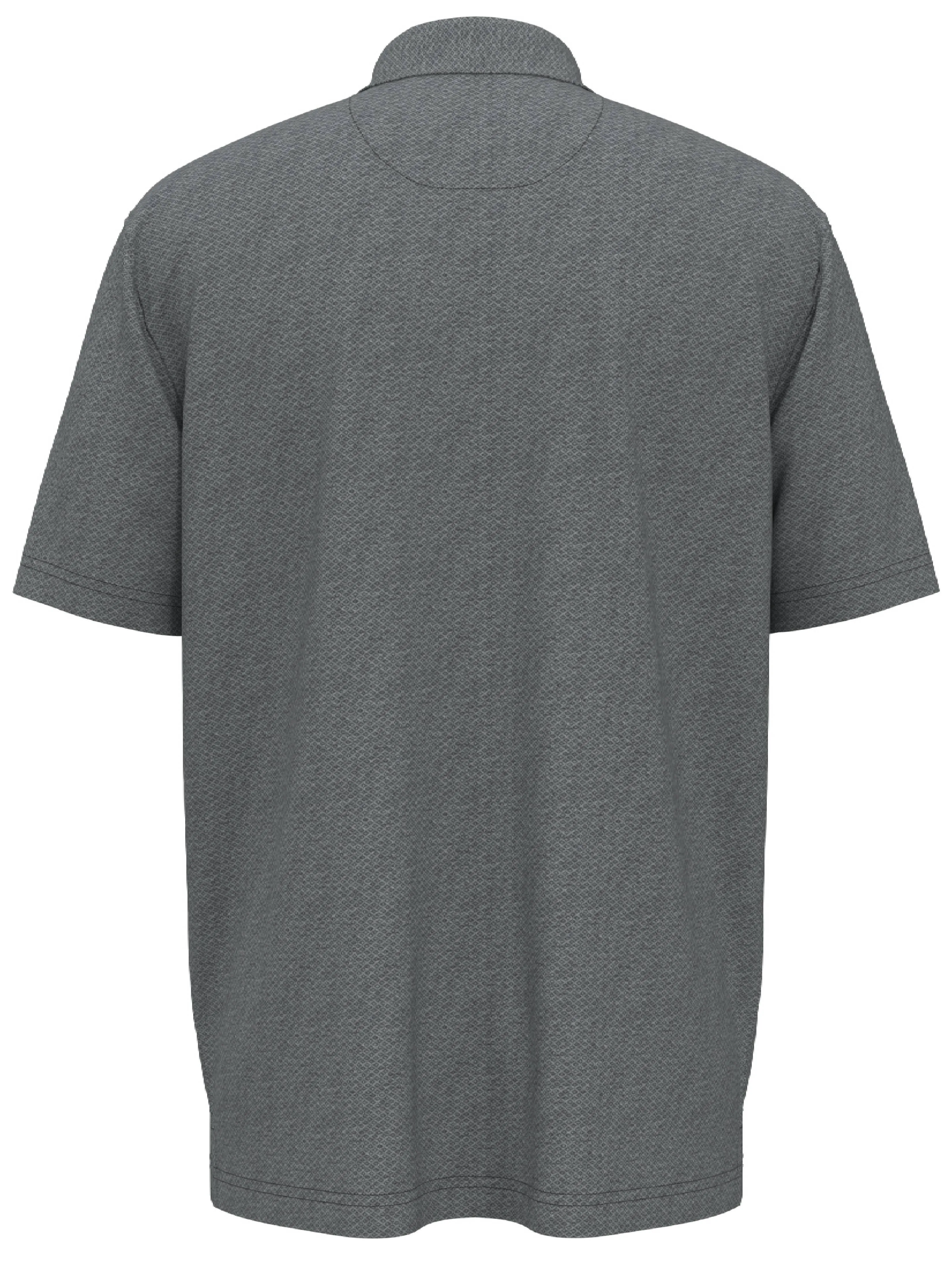 Big & Tall Heather Geo Print Golf Polo