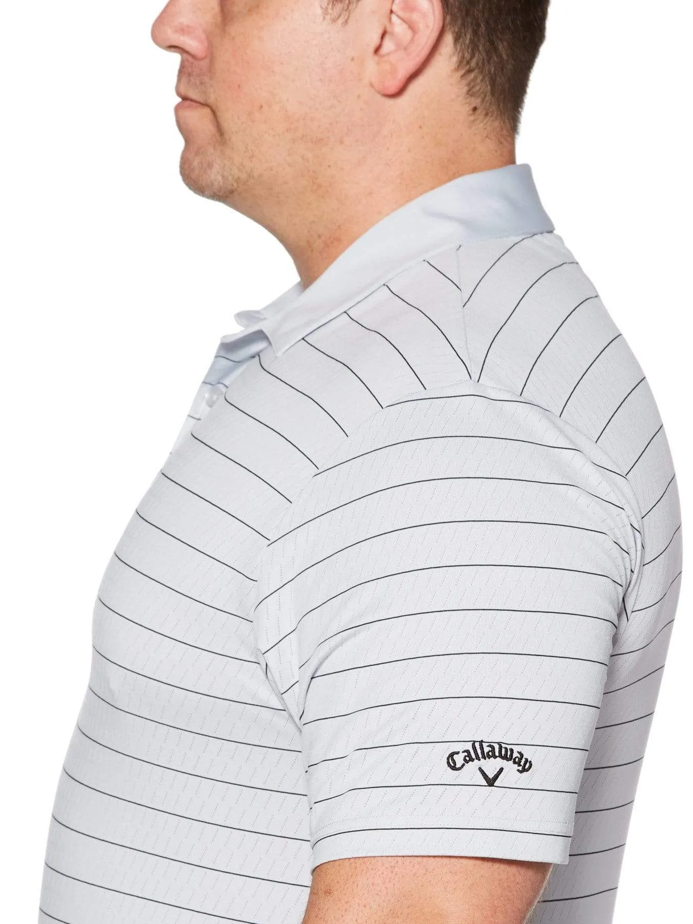 Big & Tall Ventilated Stripe Polo