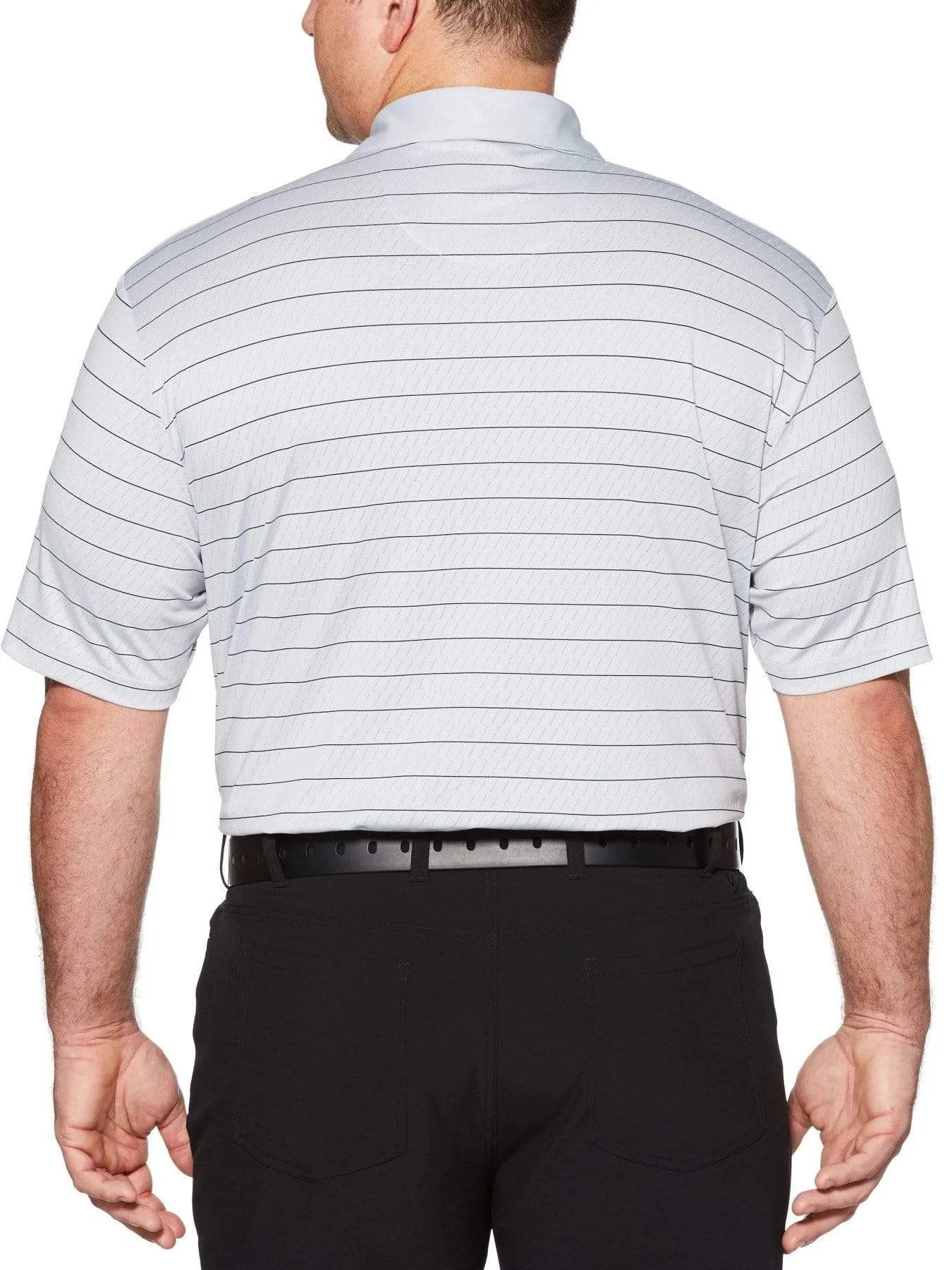 Big & Tall Ventilated Stripe Polo