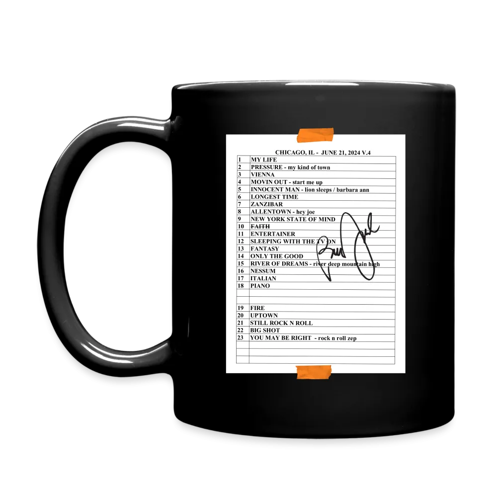 Billy Joel "6-21-24 Chicago Set List" Mug- Online Exclusive