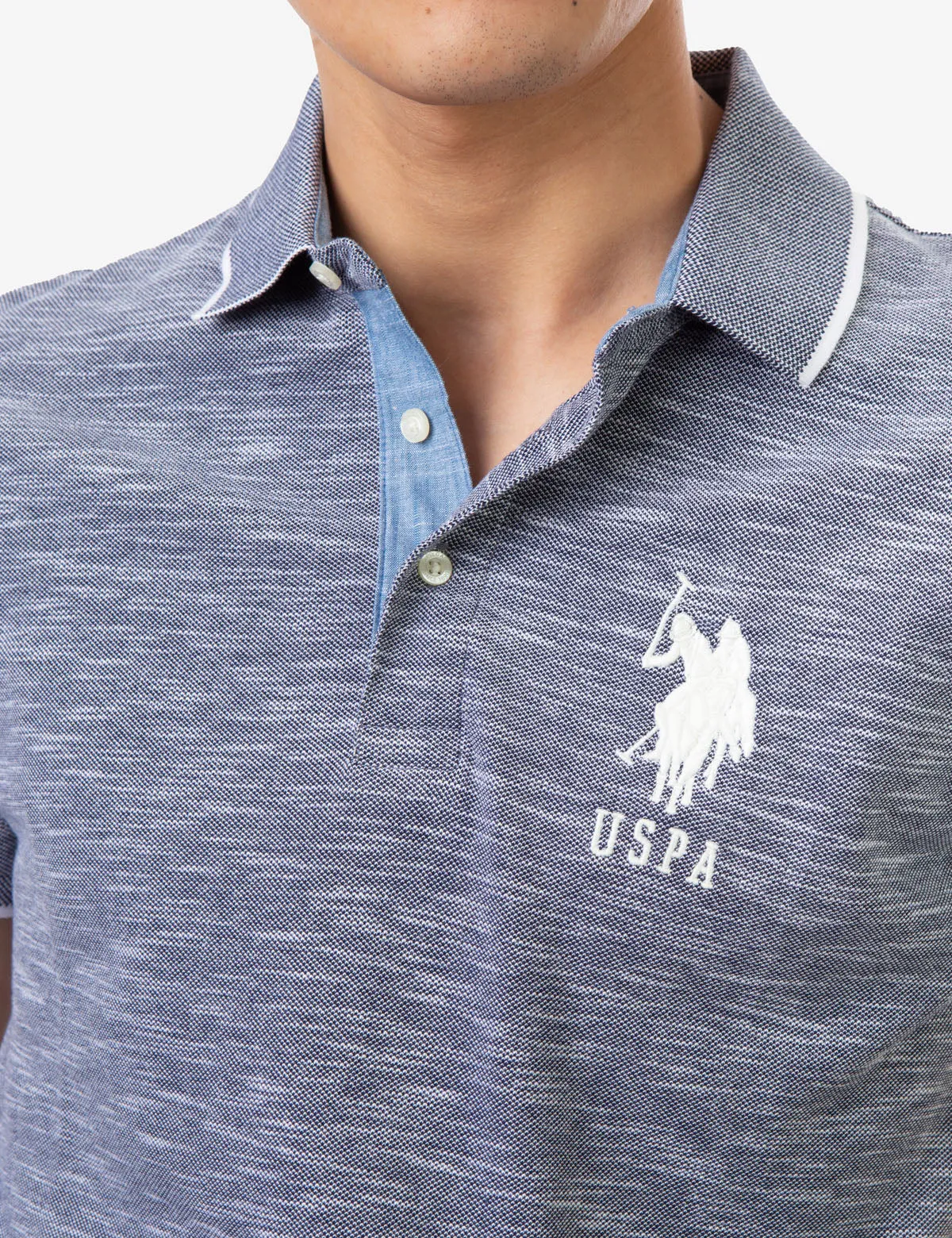 BIRDSEYE SLUB POLO SHIRT