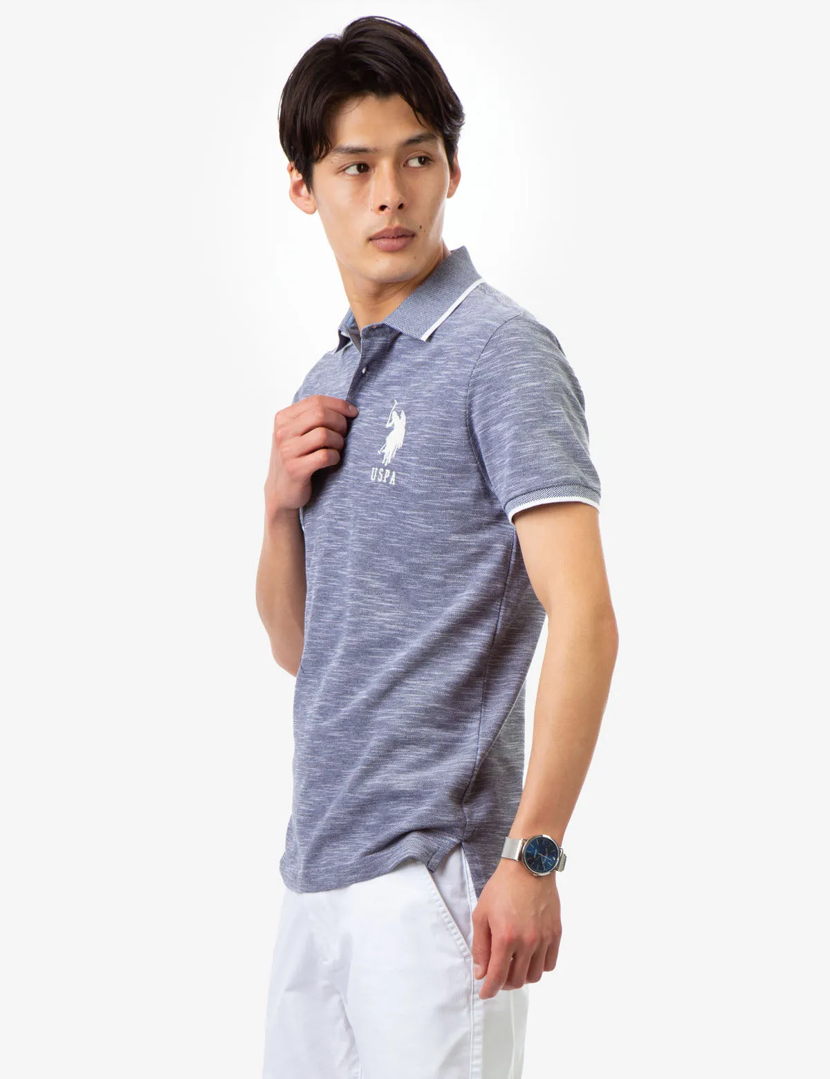 BIRDSEYE SLUB POLO SHIRT