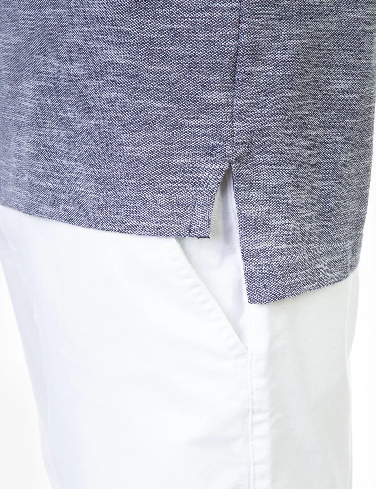 BIRDSEYE SLUB POLO SHIRT