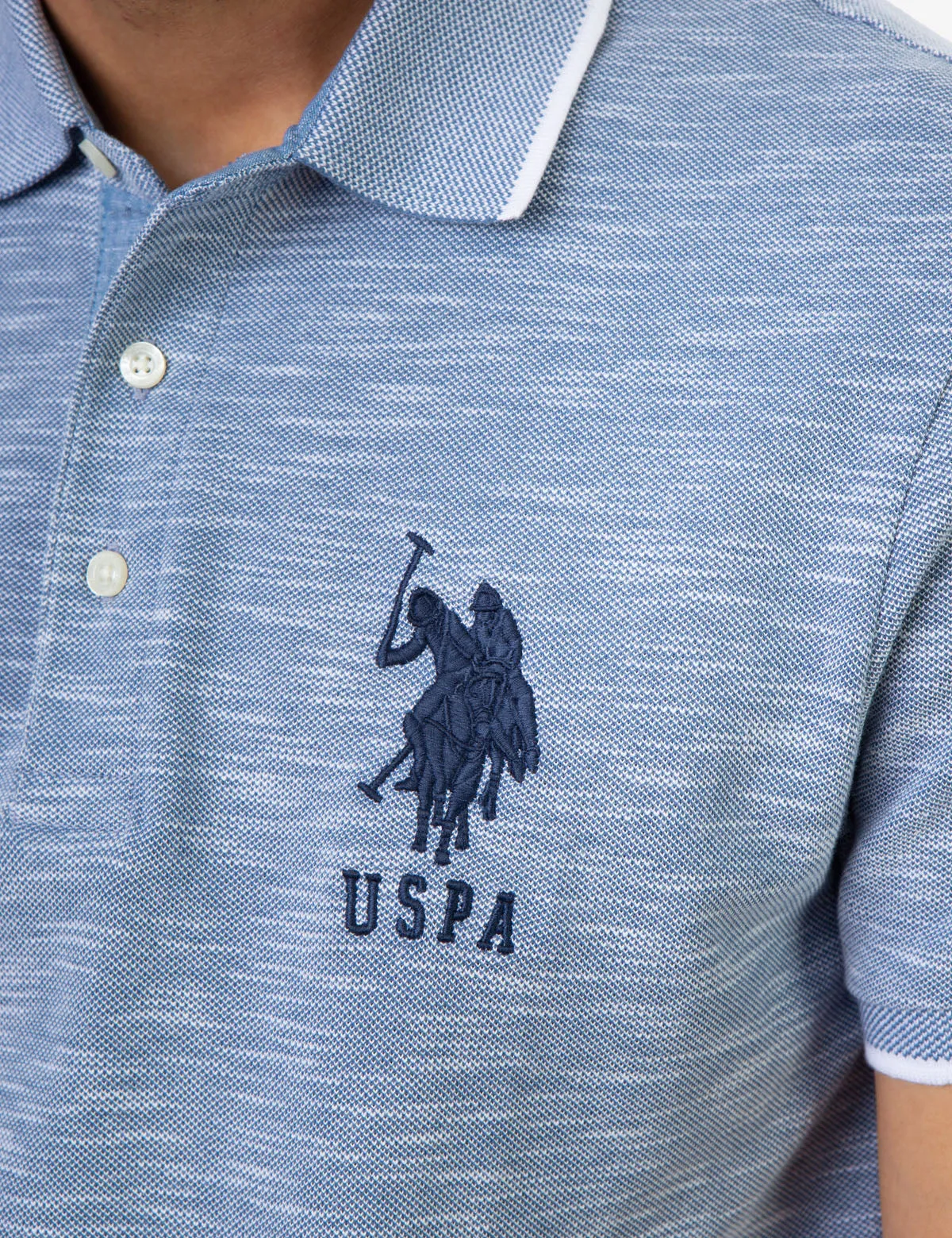 BIRDSEYE SLUB POLO SHIRT