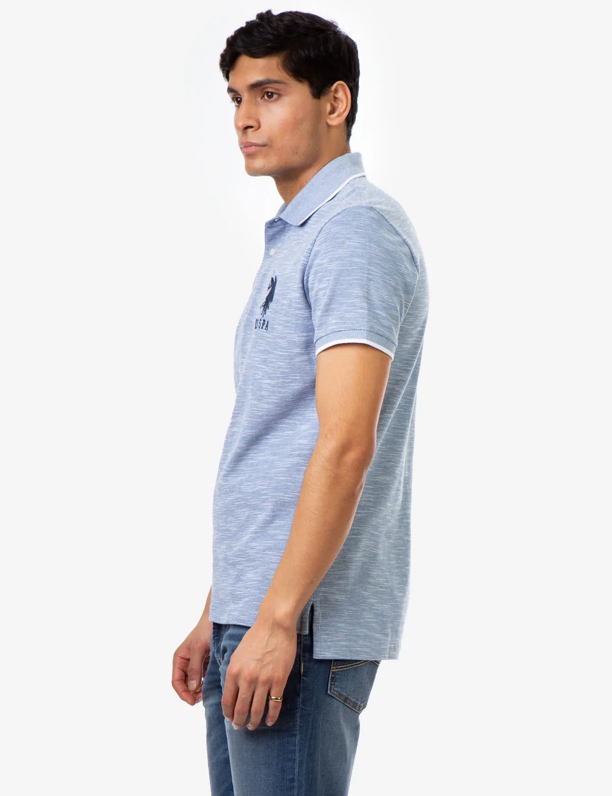 BIRDSEYE SLUB POLO SHIRT