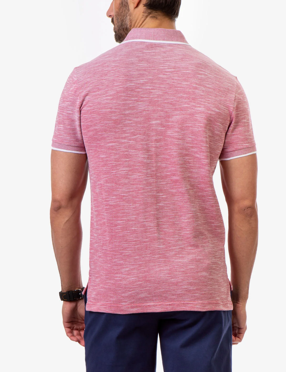 BIRDSEYE SLUB POLO SHIRT