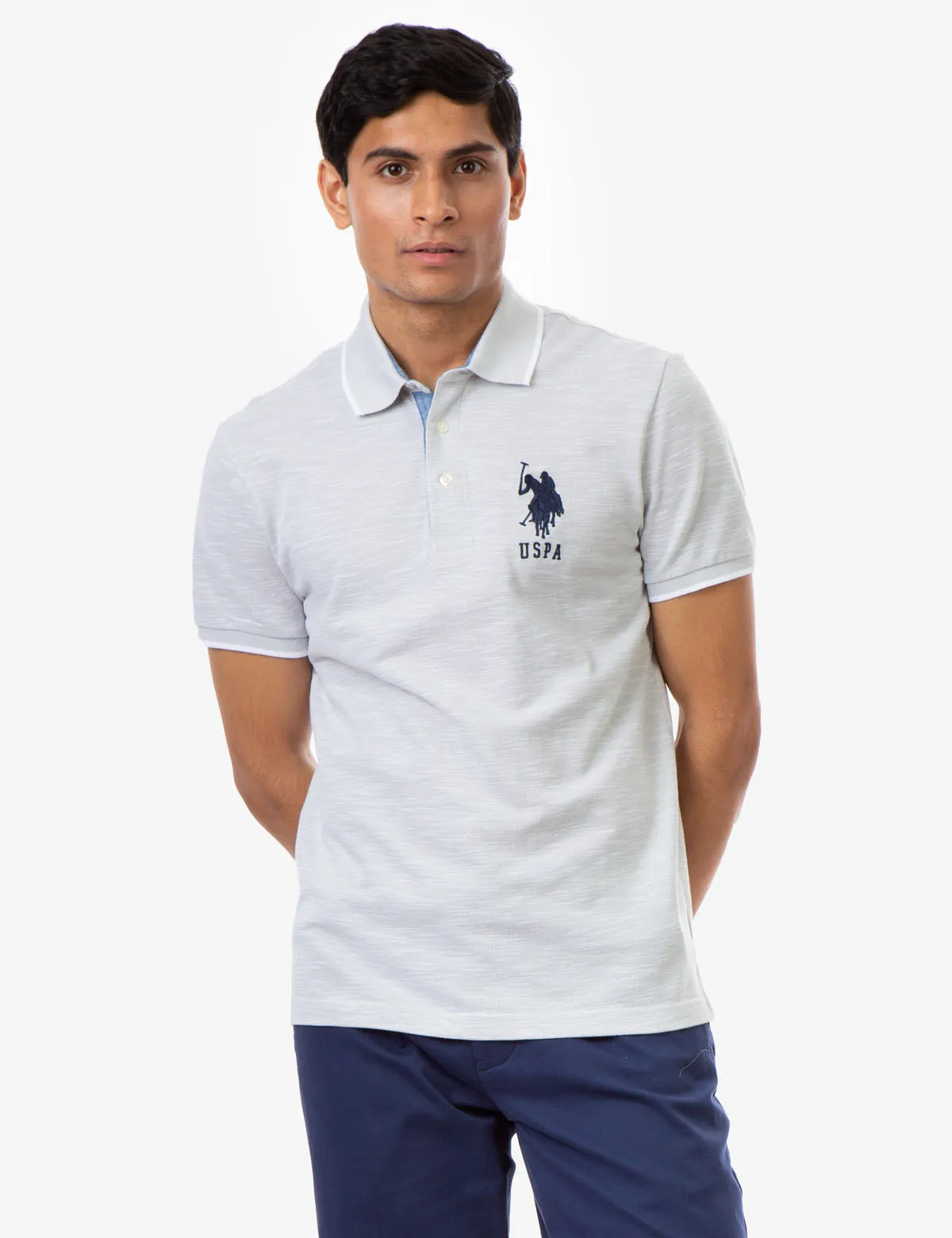 BIRDSEYE SLUB POLO SHIRT