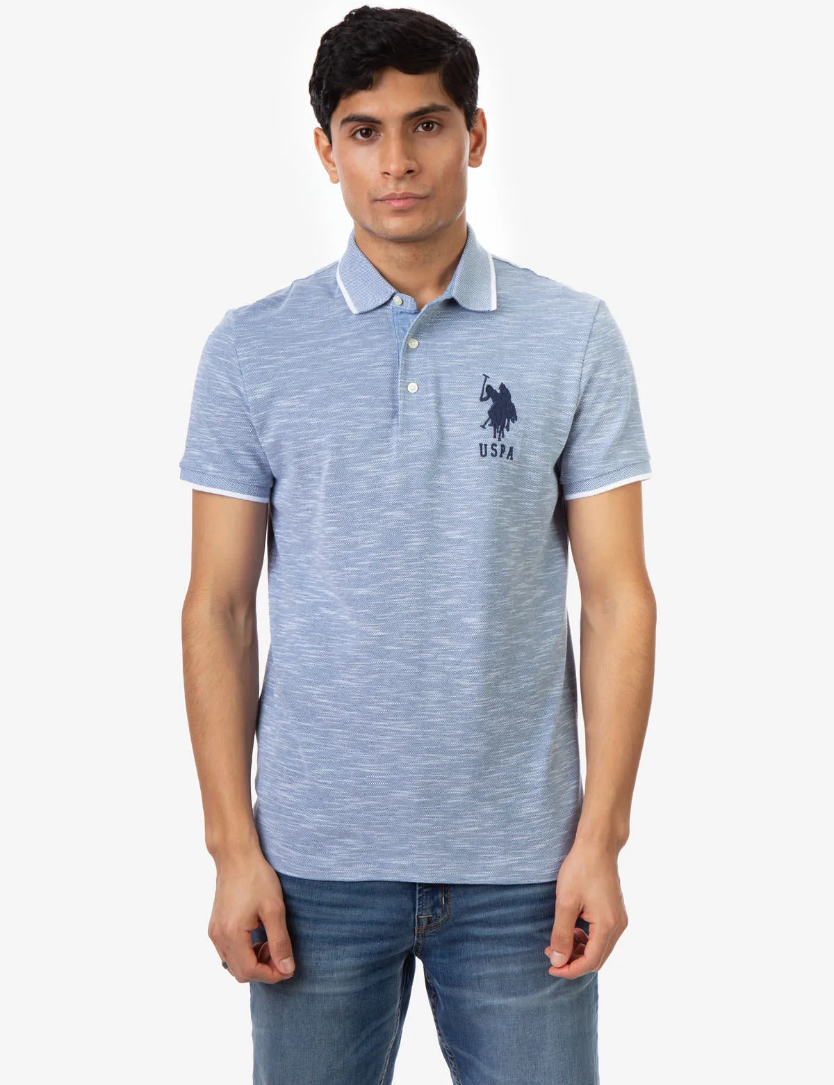 BIRDSEYE SLUB POLO SHIRT