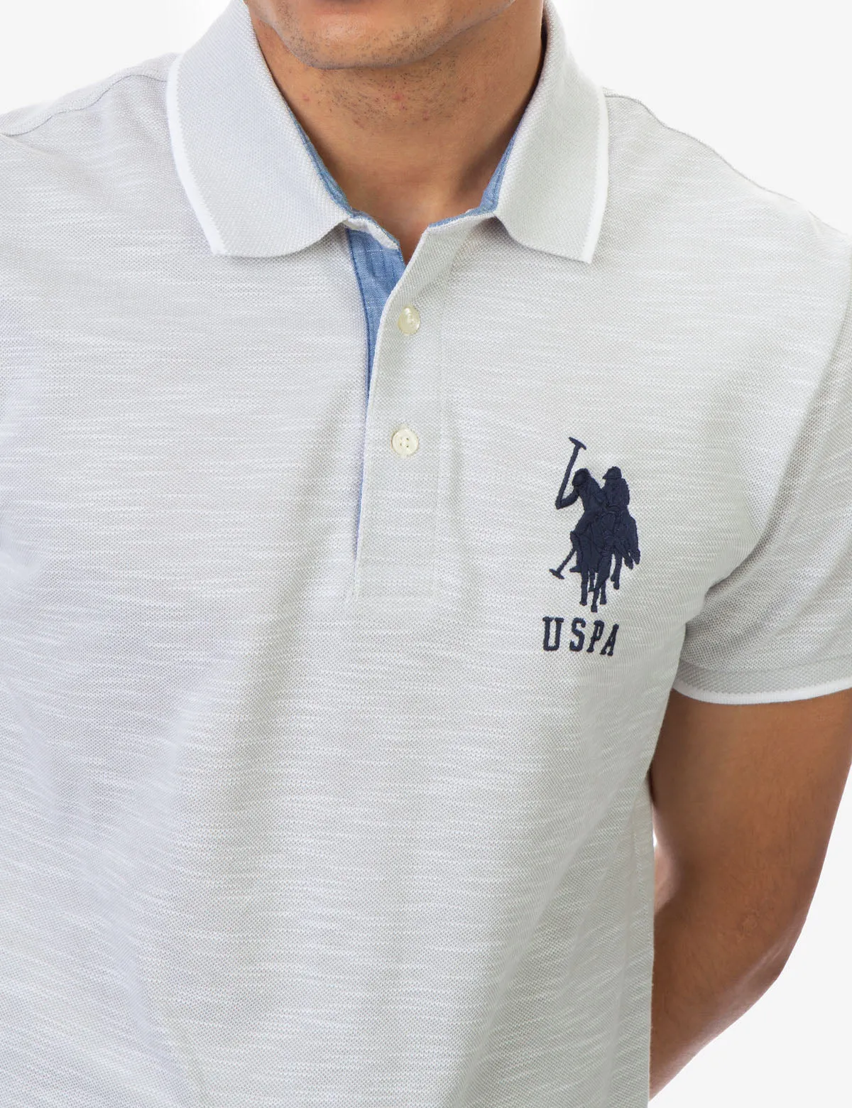 BIRDSEYE SLUB POLO SHIRT