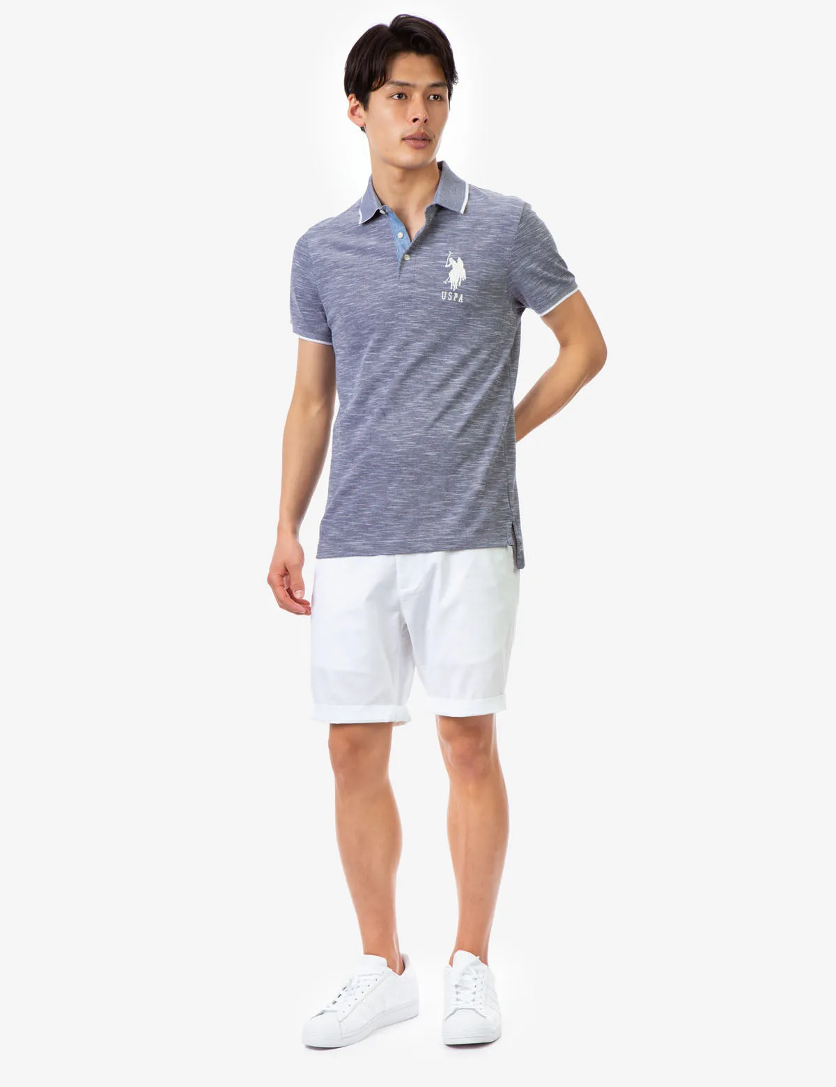 BIRDSEYE SLUB POLO SHIRT