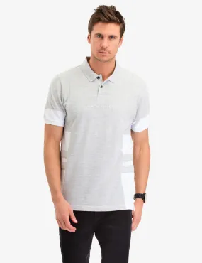 BLACK MALLET SIZE STRIPE POLO SHIRT