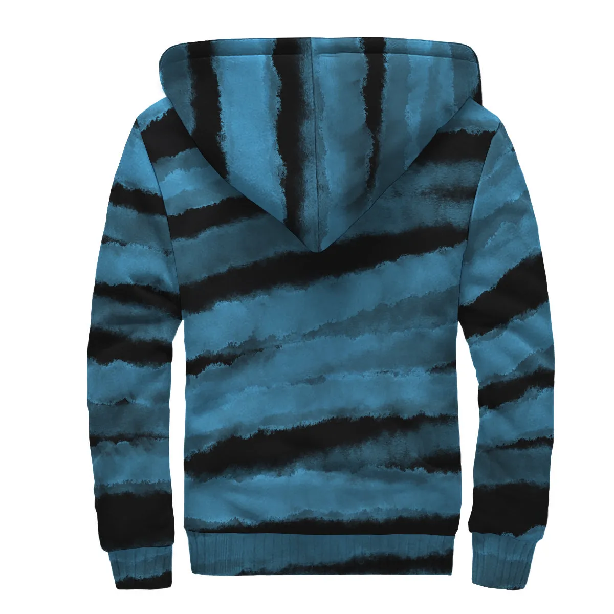 #blue/black JAXS N CROWN Sherpa Hoodie blue/blk