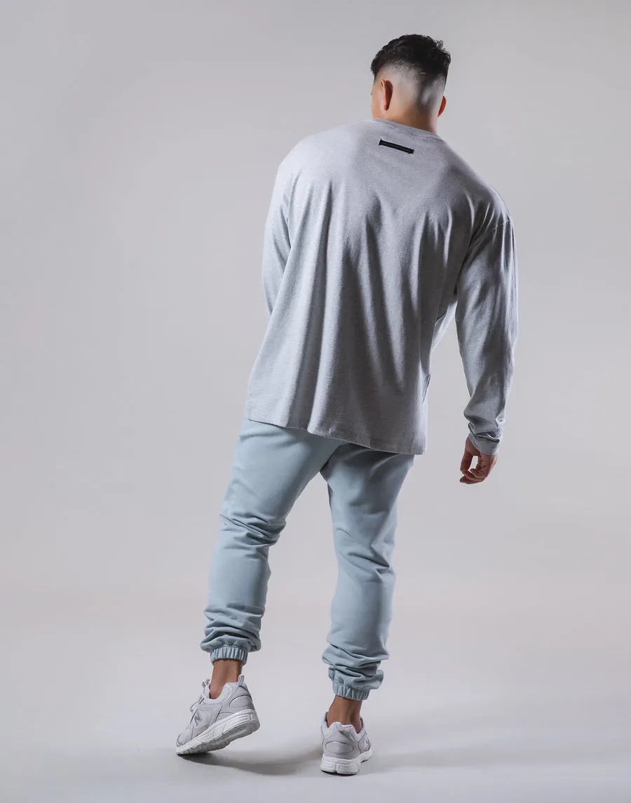 Brush Y Big long Sleeve Tee - Grey