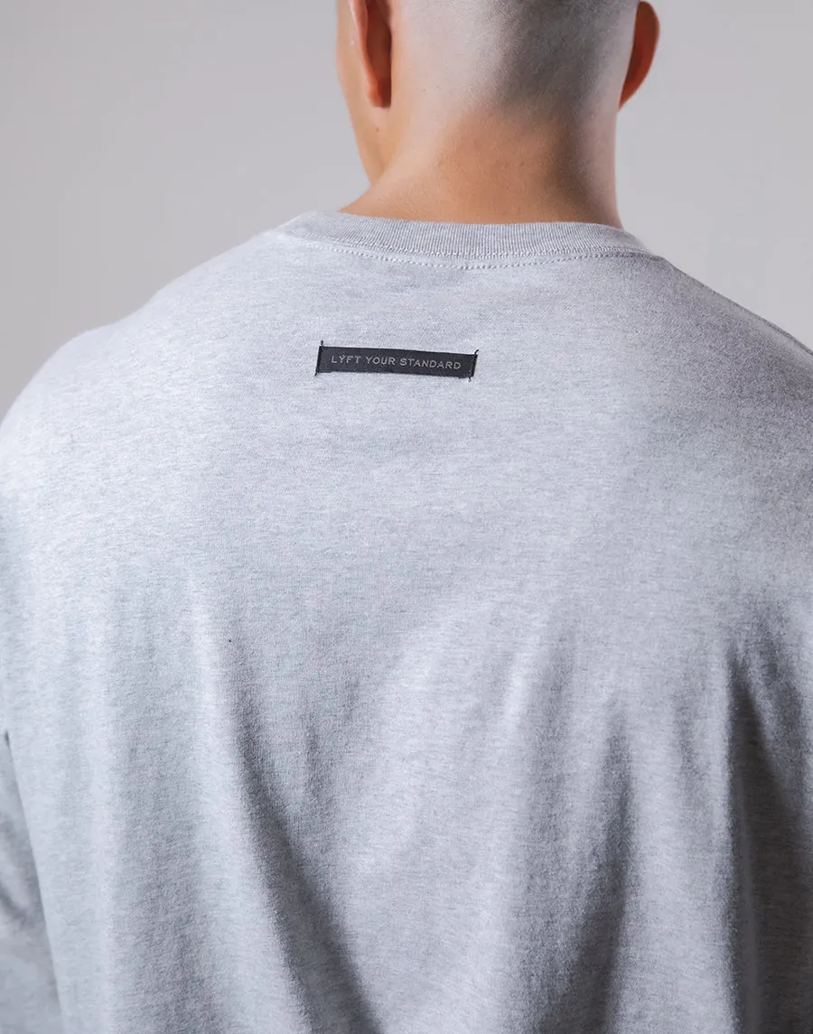 Brush Y Big long Sleeve Tee - Grey