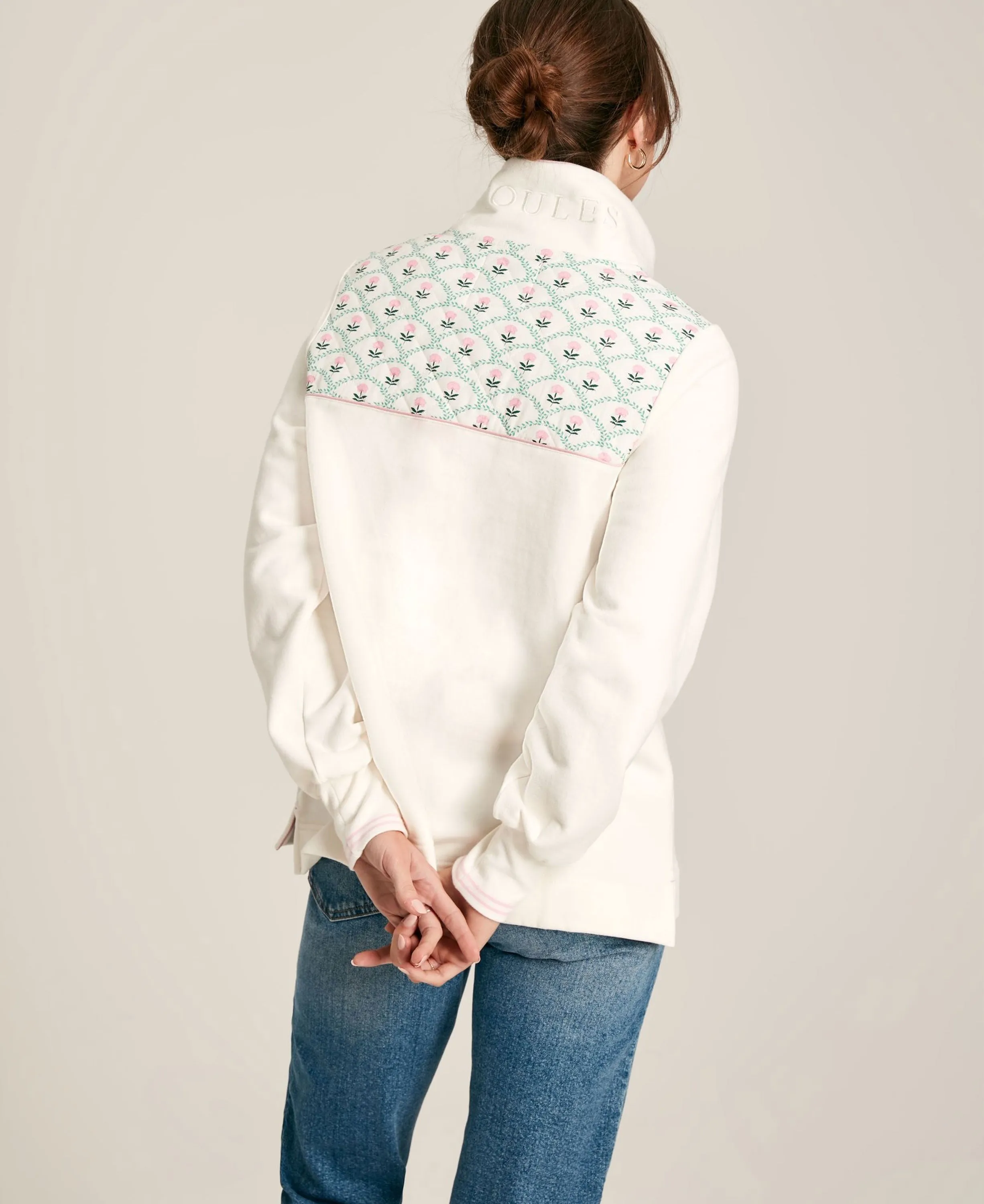 Burnham Funnel Neck Sweatshirt - Cream