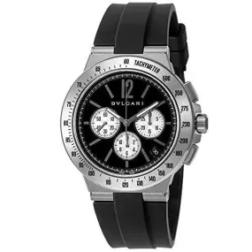 BVLGARI DIAGONO AUTOMATIC 43 MM MEN WATCH DG41BSVDCH-SET-BLK