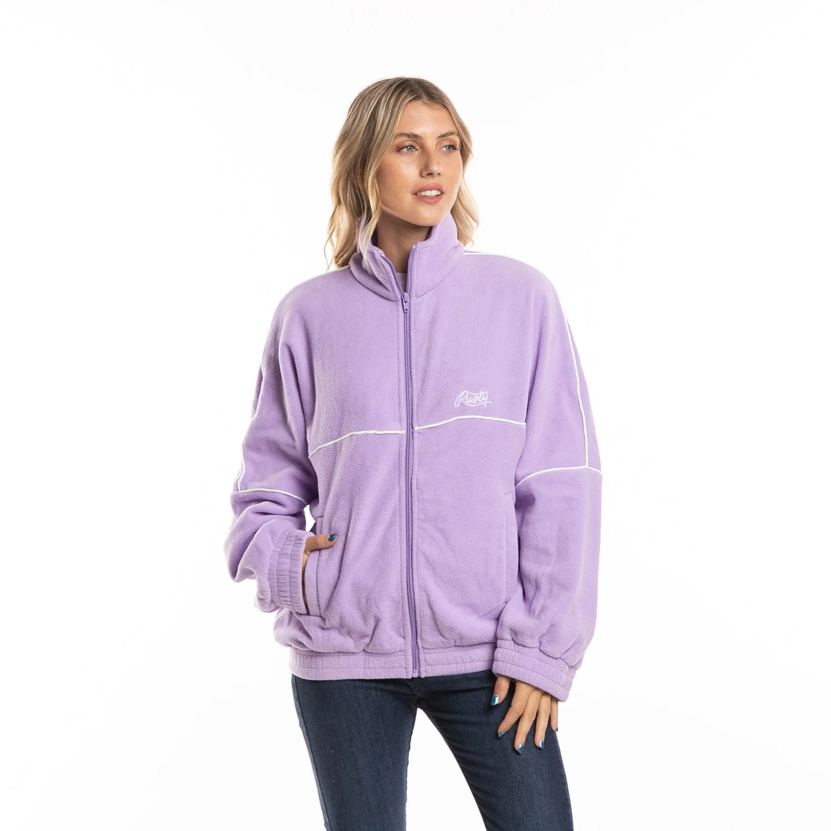 Campera Liviana Rusty Polar Zip Through Sherpa Fleece