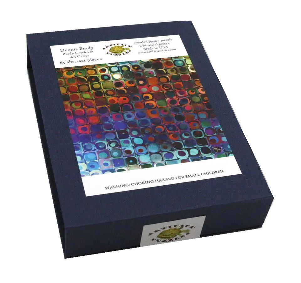 Cercles Et Des Carres Wooden Jigsaw Puzzle