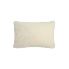 Chalk - Oblong Sherpa Cream Cushion