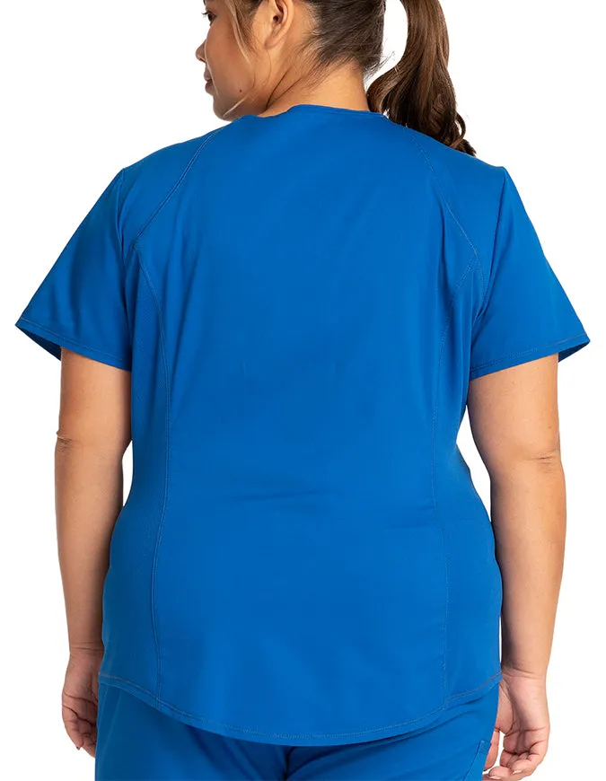 Cherokee Workwear Revolution Women's Soft Shaped V-Neck Top