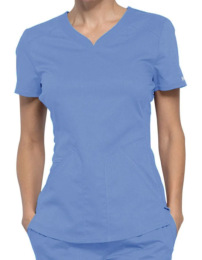 Cherokee Workwear Revolution Women's Soft Shaped V-Neck Top