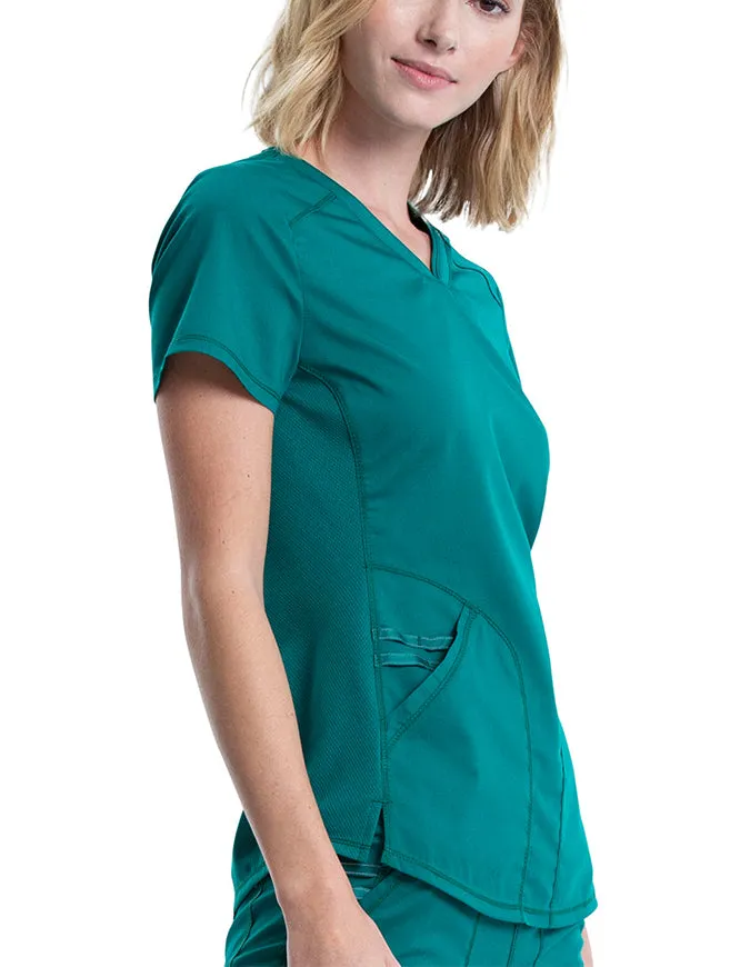 Cherokee Workwear Revolution Women's Soft Shaped V-Neck Top