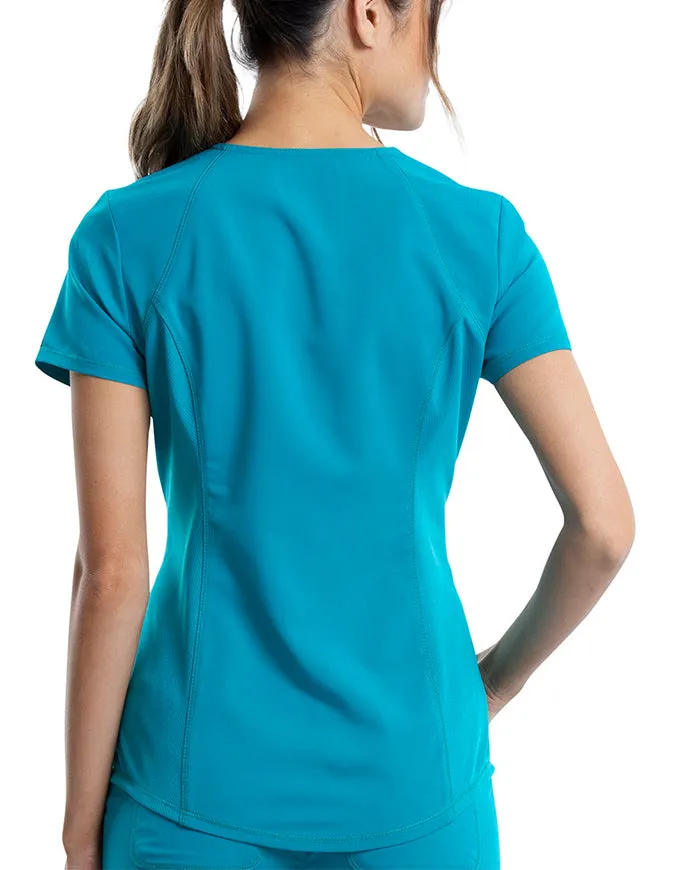 Cherokee Workwear Revolution Women's Soft Shaped V-Neck Top
