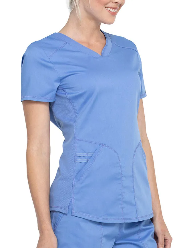 Cherokee Workwear Revolution Women's Soft Shaped V-Neck Top
