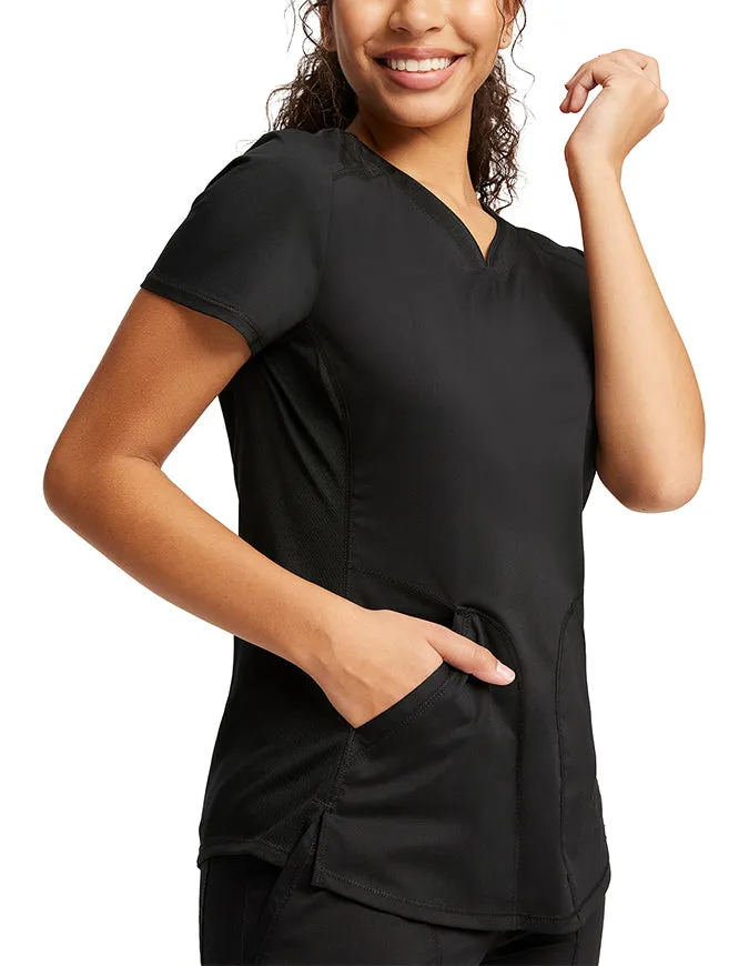 Cherokee Workwear Revolution Women's Soft Shaped V-Neck Top