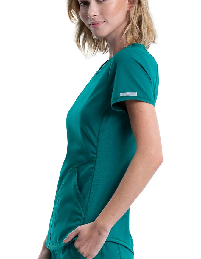 Cherokee Workwear Revolution Women's Soft Shaped V-Neck Top