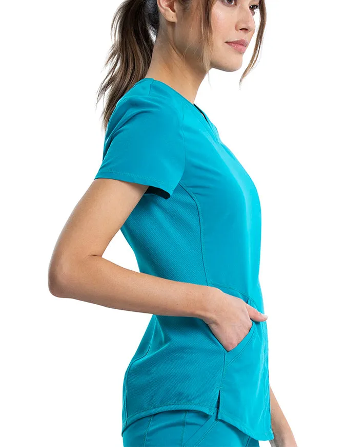 Cherokee Workwear Revolution Women's Soft Shaped V-Neck Top